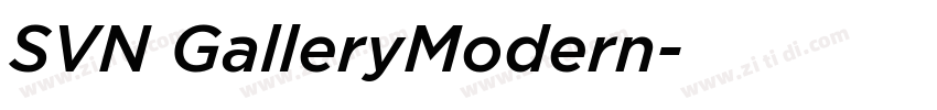 SVN GalleryModern字体转换
